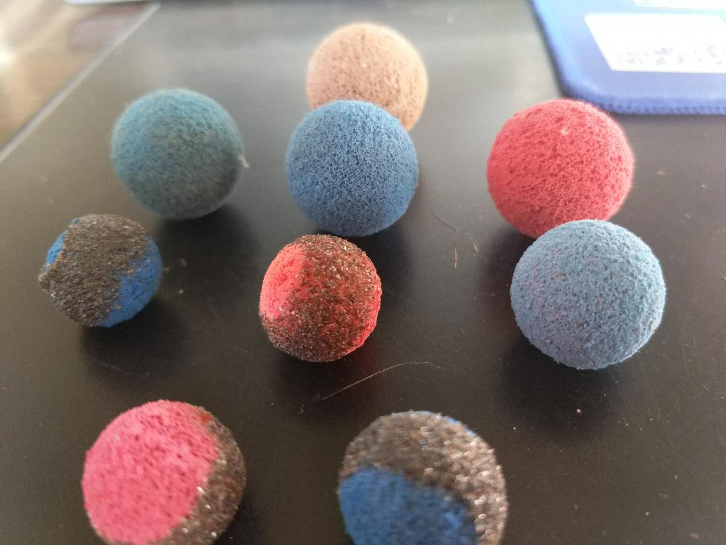 海綿膠球，金剛砂膠球